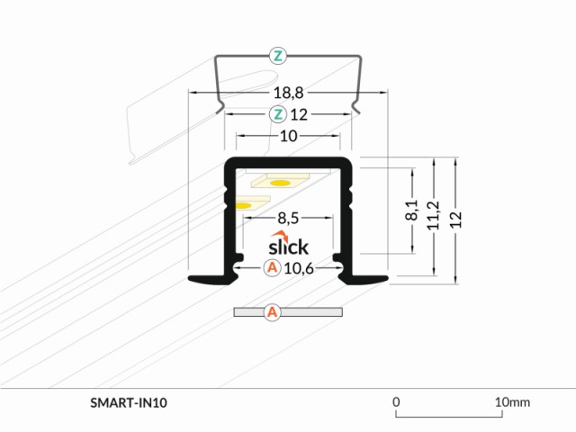 Profil LED SMART-IN10