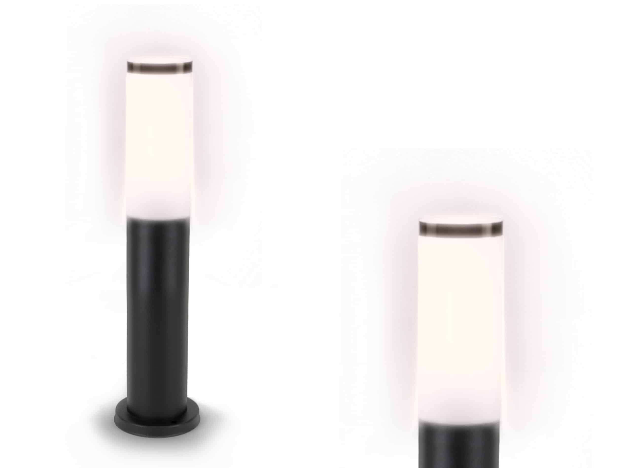 Lampy ogrodowe LedBruk okrągłe czarne 