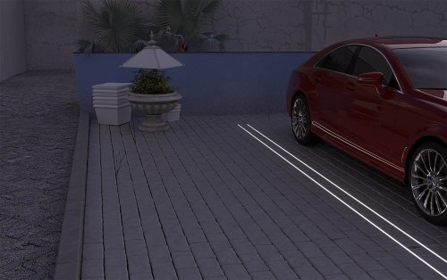 Profil aluminiowy hermetyczny LED P24-1 srebrny 1 metr