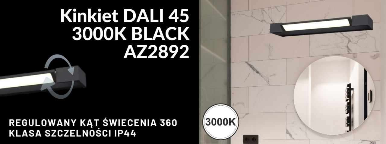 Kinkiet DALI 45 3000K BLACK AZ2892