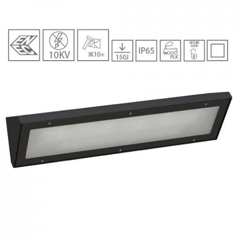 Lampa wandaloodporna INV320LED narożna