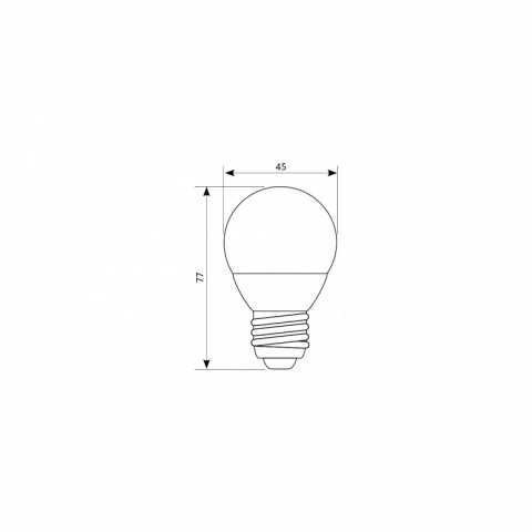 Żarówka LED E27 RGBW ( RGB + b. ciepła) 3,5W KOBI - 3 sztuki