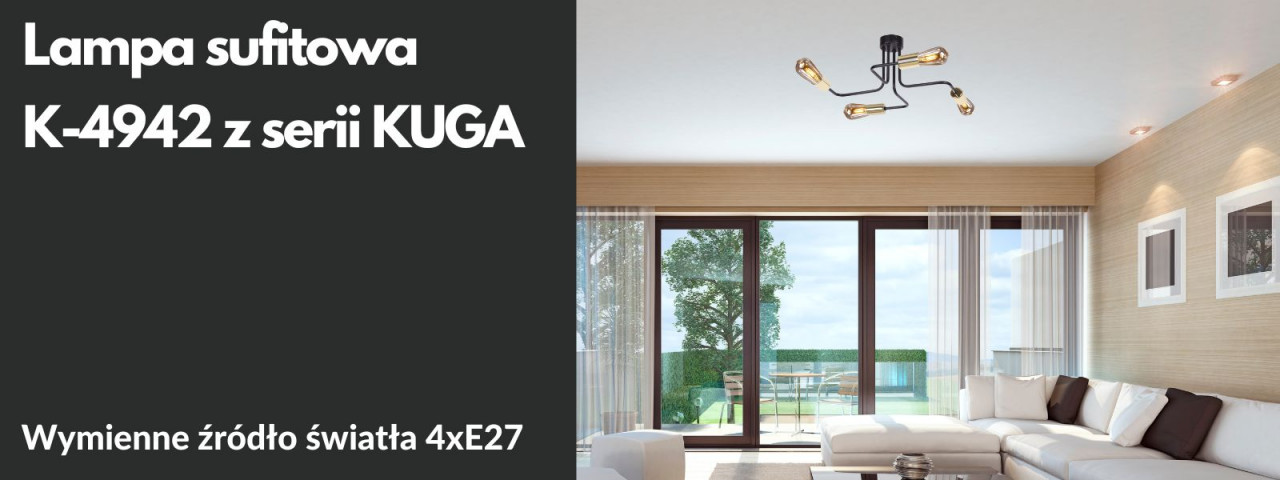 LAMPA SUFITOWA K-4942 Z SERII KUGA
