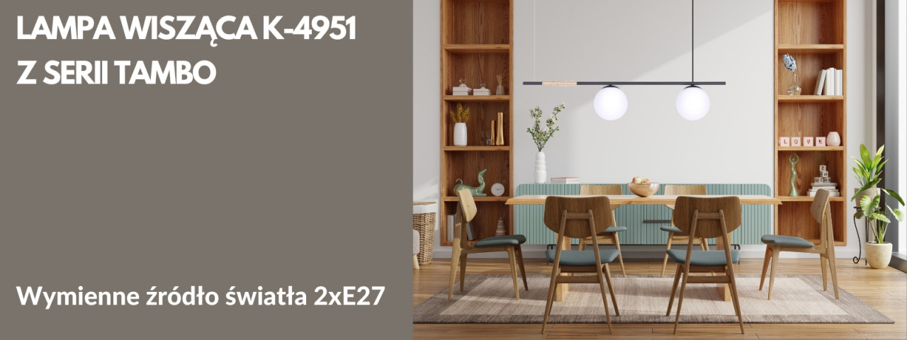 LAMPA WISZĄCA K-4951 Z SERII TAMBO