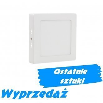 Plafon LED 12W SOLID kwadratowy, natynkowy - biała ciepła