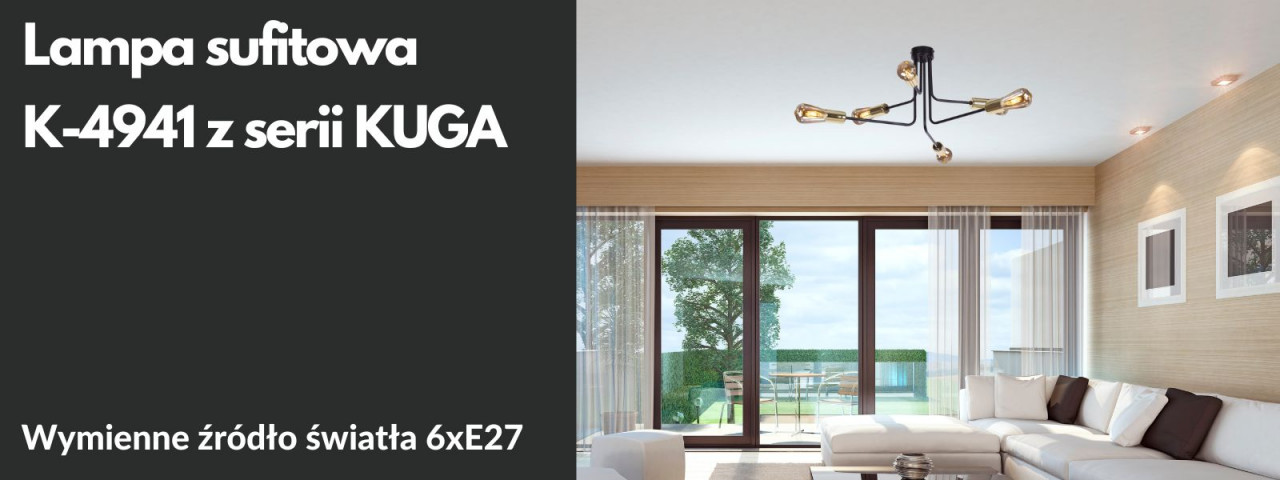 LAMPA SUFITOWA K-4941 Z SERII KUGA