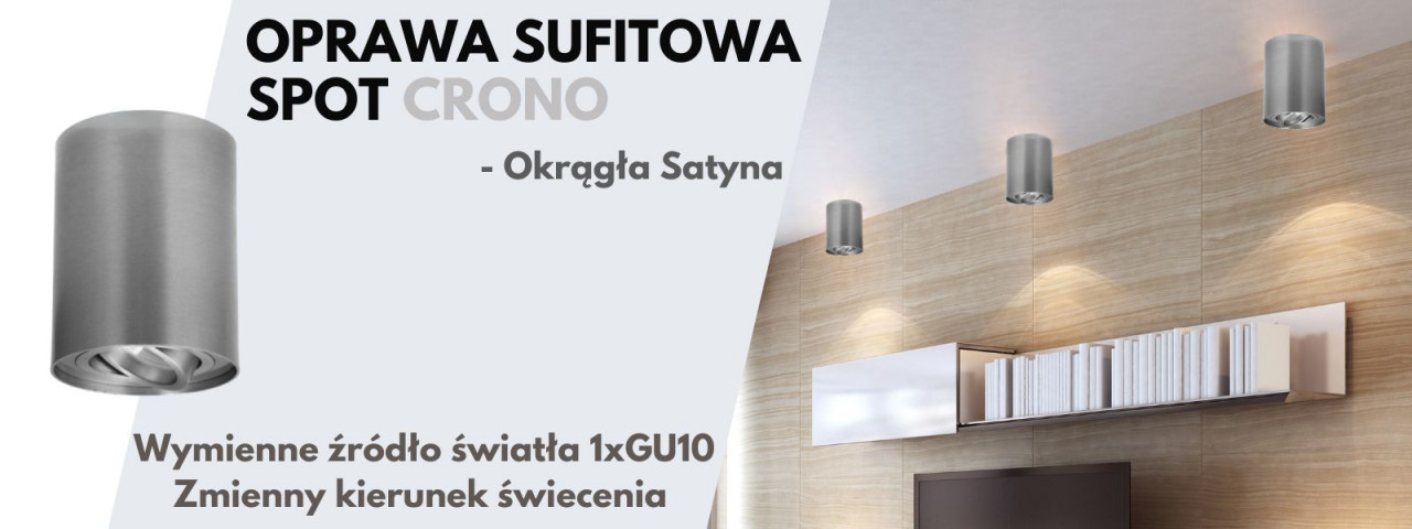 Oprawa sufitowa ID-5003 SPOT CRONO - Okrągła Satyna