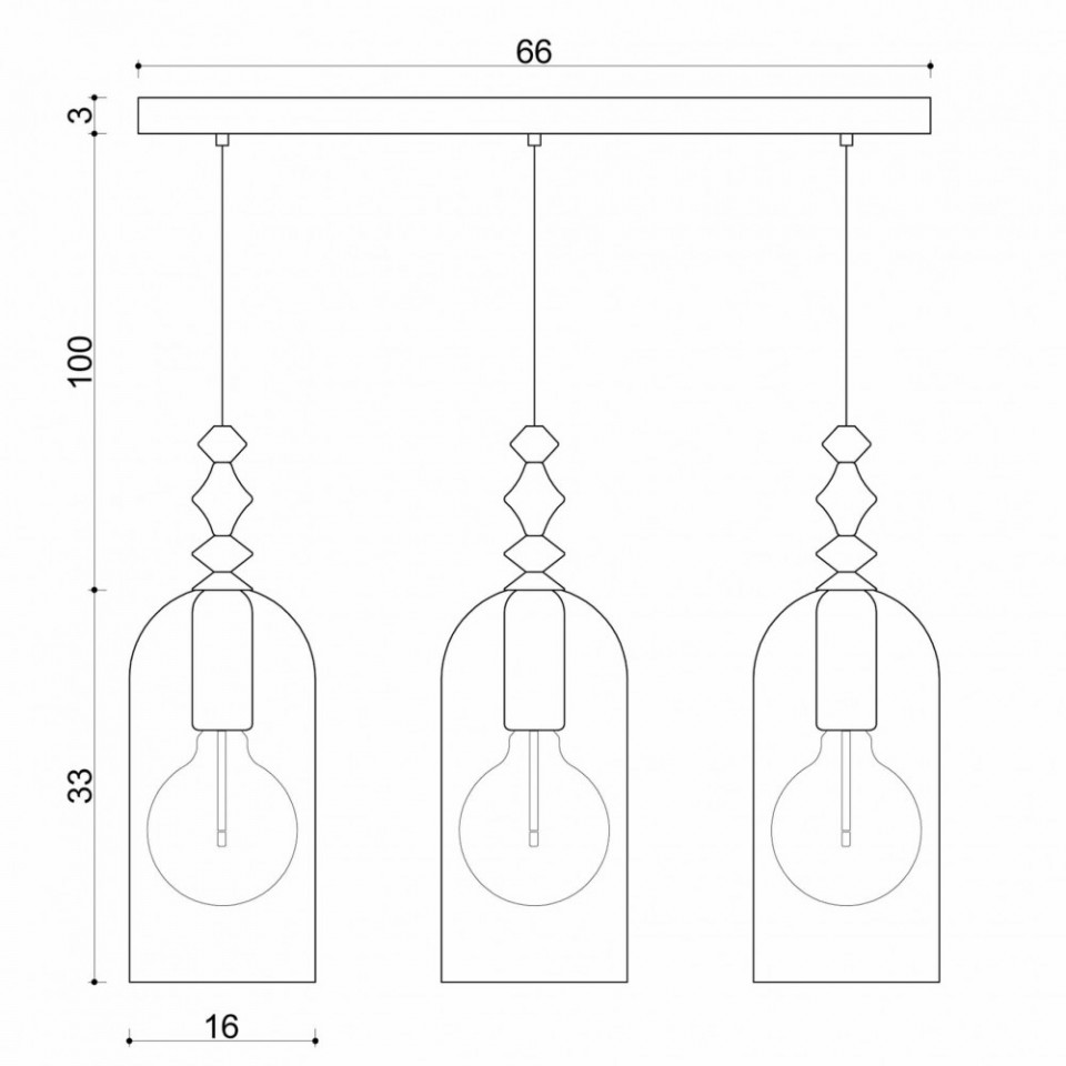 LOFT HULUB 3L LAMPA WISZĄCA Z BIAŁĄ LISTWĄ SUFITOWĄ KOLOROWE KABLE wymiary