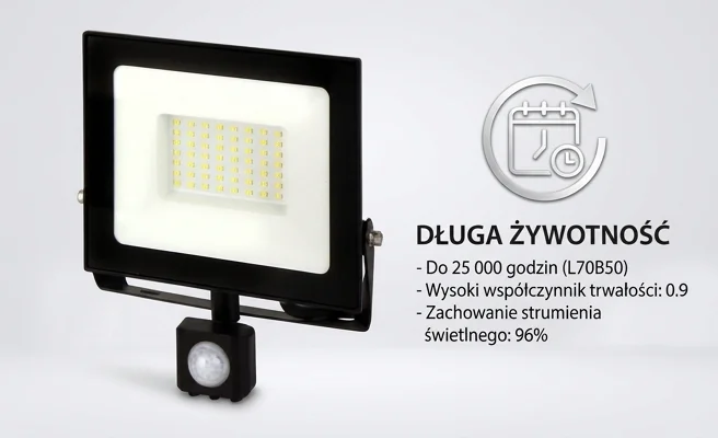 Naświetlacz LED długa żywotność 25000h Lumino 203389 - zdjęcie produktowe