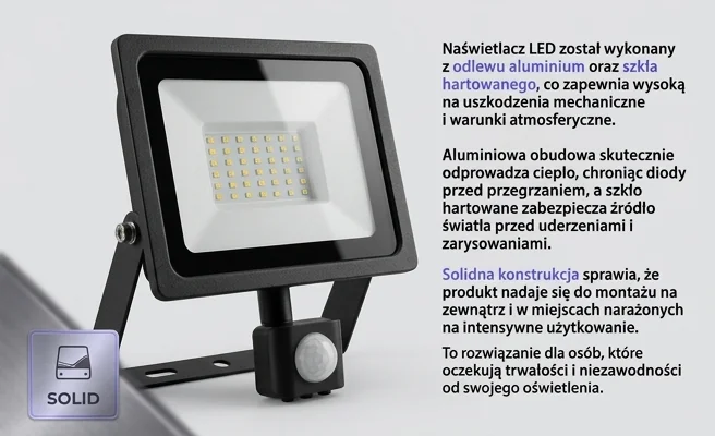 Naświetlacz LED odlew aluminium szkło hartowane Lumino 203389 - zdjęcie produktowe