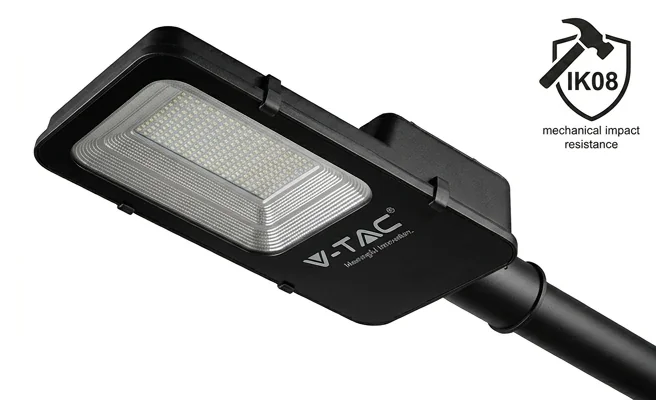 Odporność mechaniczna IK08 oprawy ulicznej V-TAC 50W VT-ST201 kod 23578