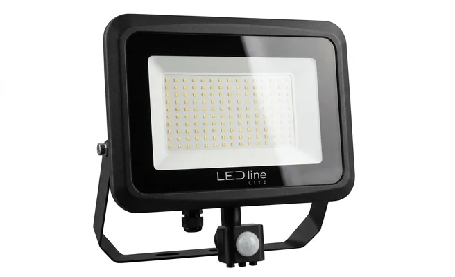 LED line LITE Naświetlacz PHOTON 100W 4000K 10000lm 203747 - detal obudowy z aluminium i szkła hartowanego