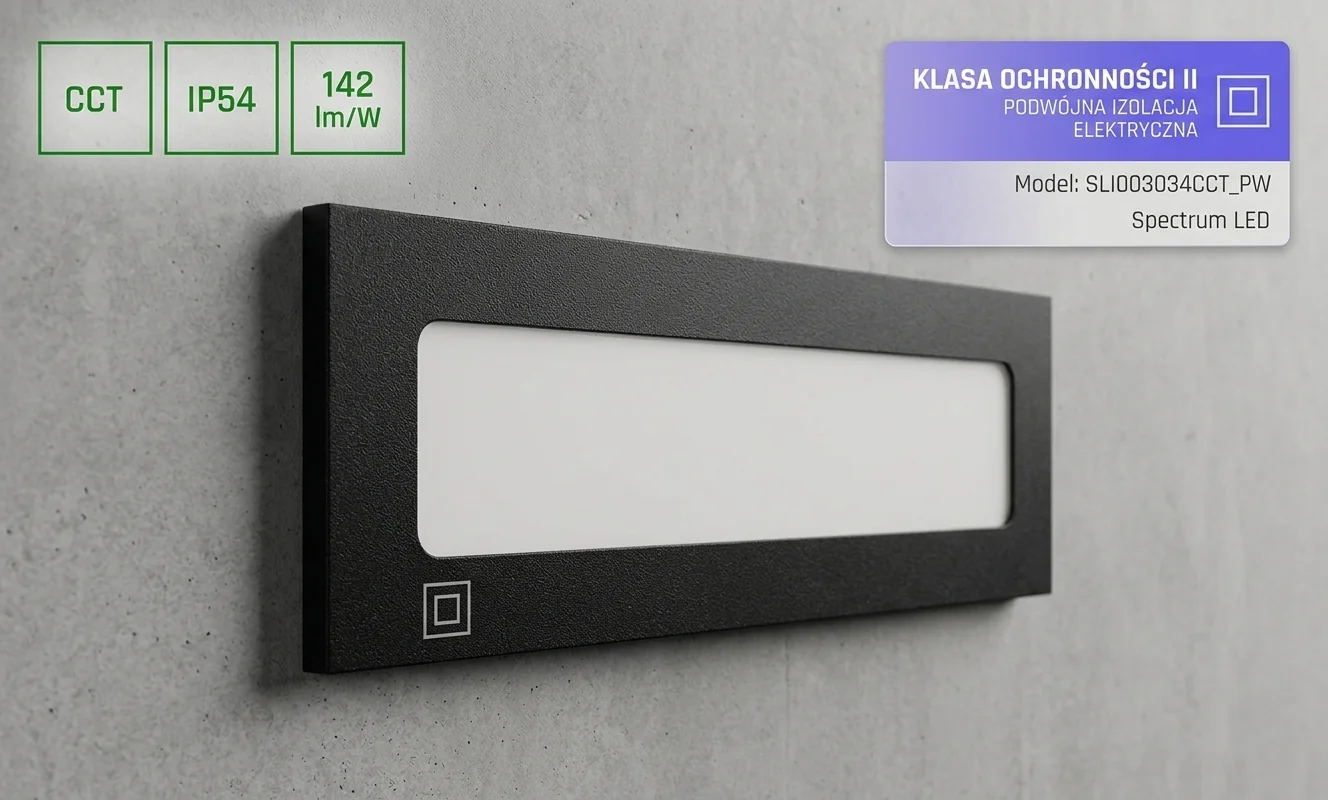 Oprawa LED Spectrum LED SLI003034CCT_PW, symbol klasy ochronności II, zdjęcie produktu 159645