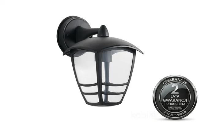 Kinkiet TEVIO KD 003701 czarny, 2 lata gwarancji, widok produktowy