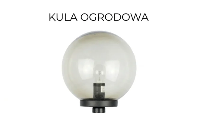 Zbliżenie na trzonek E27 w kuli ogrodowej Su-Ma G 250 Z 35 FU, kod produktu G 250 Z 35 FU
