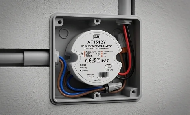 Zasilacz LED MW Power AF1512Y – zakres napięcia wejściowego 100-240V, zdjęcie produktowe