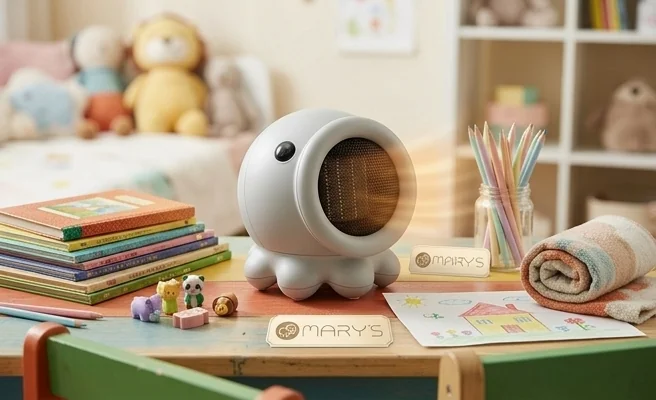 MARY'S Mini termowentylator ośmiornica szara MW61598 - zdjęcie cechy kompaktowy rozmiar