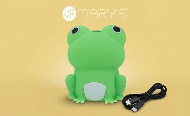 MARY'S lampka nocna LED Żabka MW61459 z dołączonym kablem USB-C, zdjęcie produktu