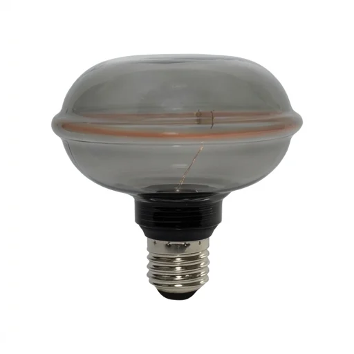 Dekoracyjny klosz ze szkła dymionego żarówki LED SERIA ZERO 4W 100lm E27 G103 Smoke SZ61360 na białym tle