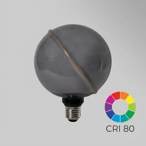 Żarówka LED SERIA ZERO 4W 100lm E27 G130 Smoke ST-G130SRS, wysoka jakość oddawania barw CRI 80, kod SZ61356