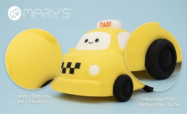 Lampka nocna LED Taxi MW61413 - wykonanie z ABS i silikonu, realistyczne zdjęcie produktu