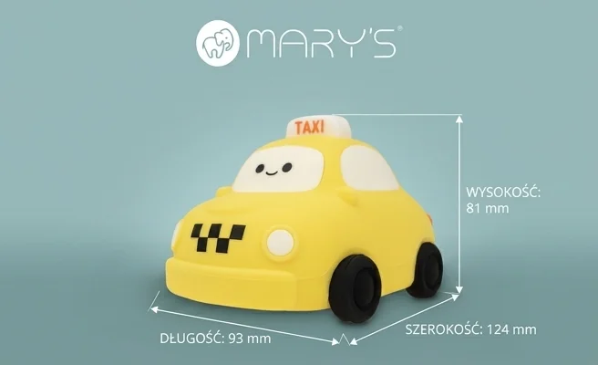 Lampka nocna LED Taxi MW61413 - kompaktowe wymiary, realistyczne zdjęcie produktu