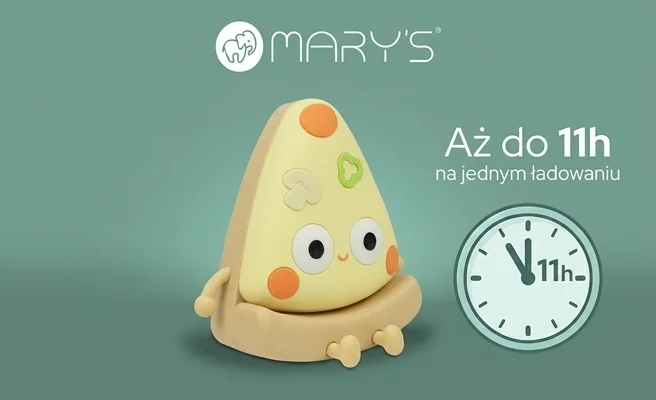 Lampka nocna LED Pizza MARY'S MW61412 - długi czas pracy 11 godzin, packshot