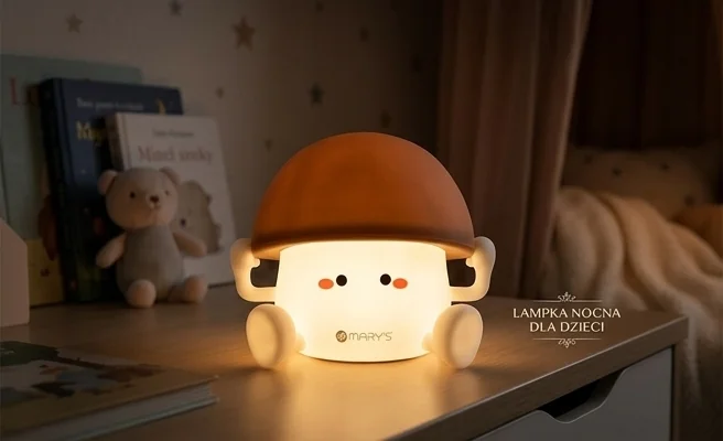 Lampka nocna LED MARY'S Grzybek MW61410 jako prezent - zdjęcie produktowe