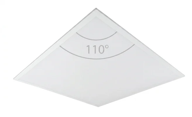Panel LED 110° EC61267, szeroki kąt świecenia, zdjęcie produktowe na białym tle