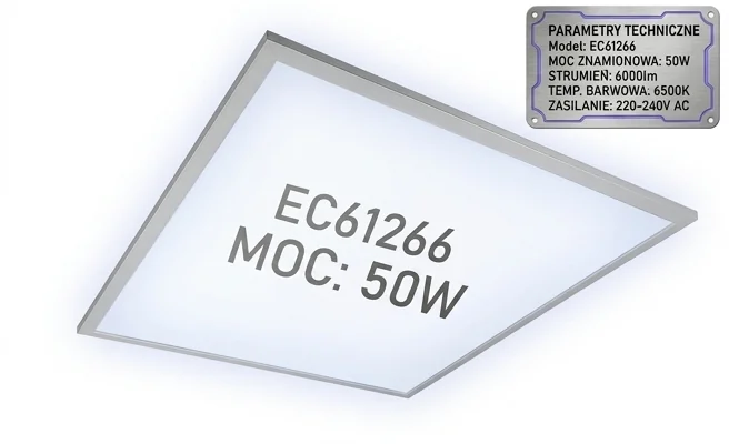 Panel LED EC61266 50W - zdjęcie produktowe na białym tle