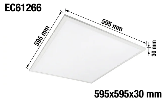 Panel LED EC61266 595x595x30 mm - zdjęcie produktowe na białym tle