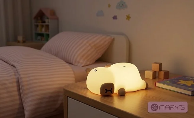 Lampka Kapibara Chrapuś MW61744 z akumulatorem do 9 godzin pracy, realistyczne zdjęcie produktu