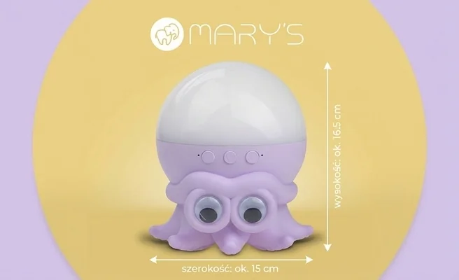 Projektor w kształcie ośmiornicy MARY'S MW61757 – realistyczna fotografia produktowa, widoczny unikalny design
