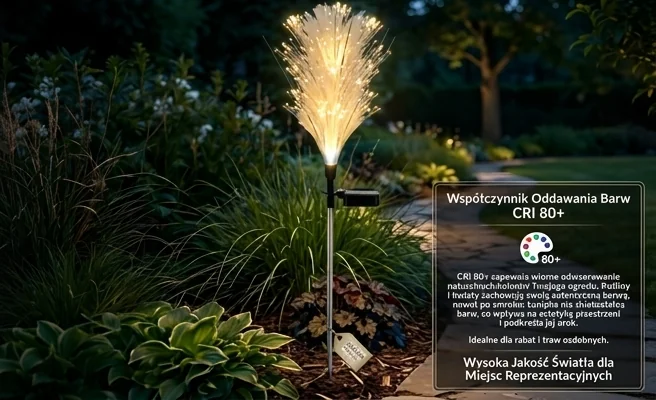 Lampka ogrodowa Fiber 3000K IP44 EKO2498 Eko-Light podkreślająca kolory roślin CRI 80