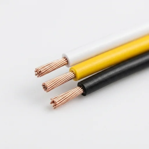 Przewód 3-żyłowy do LED CCT z wyraźnie widocznymi żyłami, kabel-3x030-CCTLED