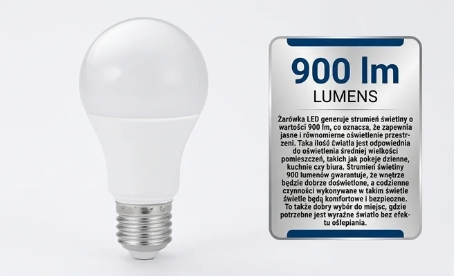 Żarówka LED Eco Light EC79165 900lm, cecha: strumień świetlny