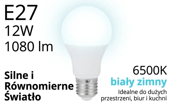 Żarówka LED EC79388 1080lm – zdjęcie produktowe z efektem jasnego światła