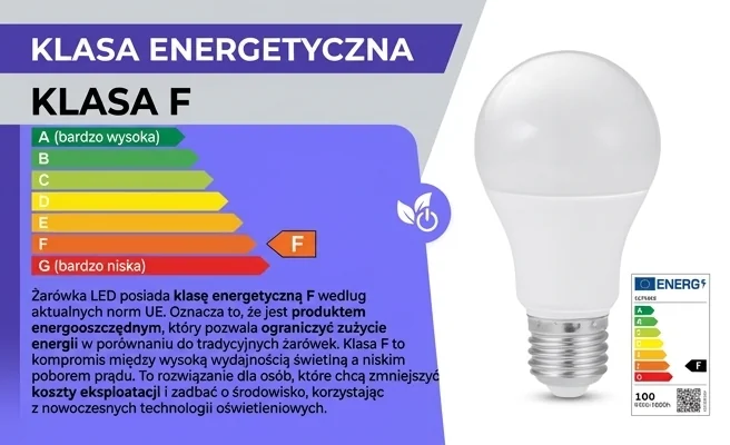 Żarówka LED Eco Light EC79482 klasa energetyczna F zdjęcie produktowe