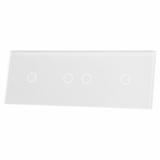 Panel szklany Livolo 70121-61 - 1+2+1 - biały