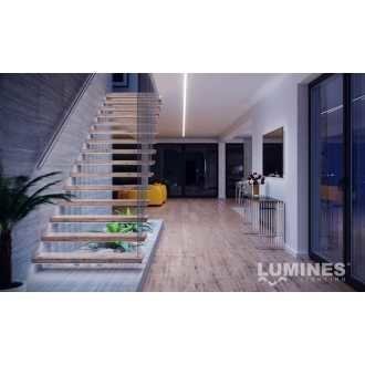 Profil aluminiowy do taśm LED - zewnętrzny typ X LUMINES - srebrny - 2 metry