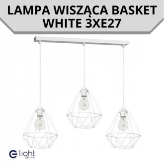 Lampa wisząca BASKET WHITE 3xE27