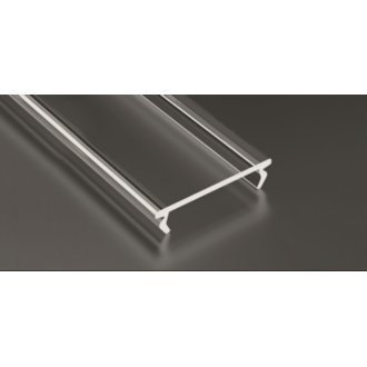 Klosz Double transparentny - 1 metr - do profilu aluminiowego