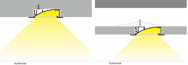 Profil LED wpuszczany FLAT8