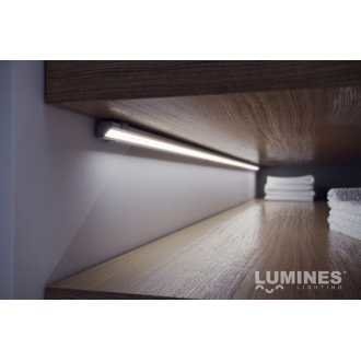 Profil aluminiowy narożnikowy do taśm LED LUMINES typ C  - srebrny - 2 metry