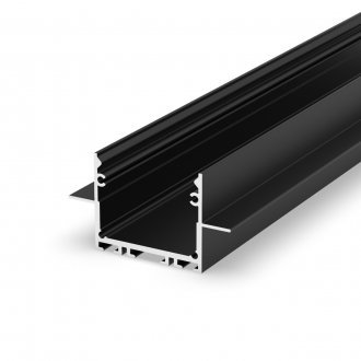 Profil sufitowy LED P22-2 czarny - 2m