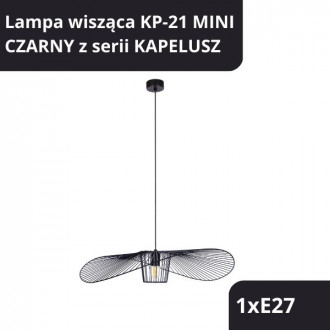 Lampa wisząca KP-21 MINI CZARNY z serii KAPELUSZ