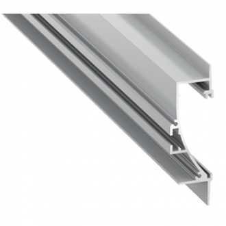 Profil aluminiowy do taśm LED - TIANO - srebrny anodowany - 2 metry