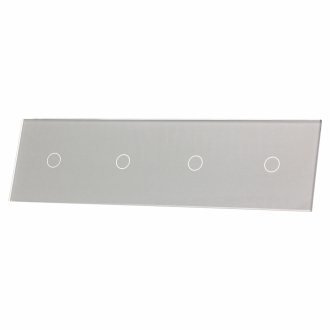 Panel szklany Livolo 701111-64 - 1+1+1+1 - srebrny