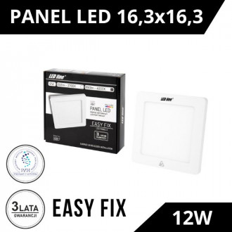 Panel LED line Easy Fix kwadrat 12W 890lm 4000K biała dzienna
