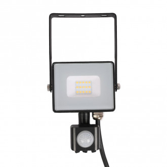 Lampa zewnętrzna LED V-TAC 10W SAMSUNG CHIP Czujnik Ruchu Funkcja Cut-OFF Czarny VT-10-S 4000K 800lm 5 Lat Gwarancji PROMOCJA